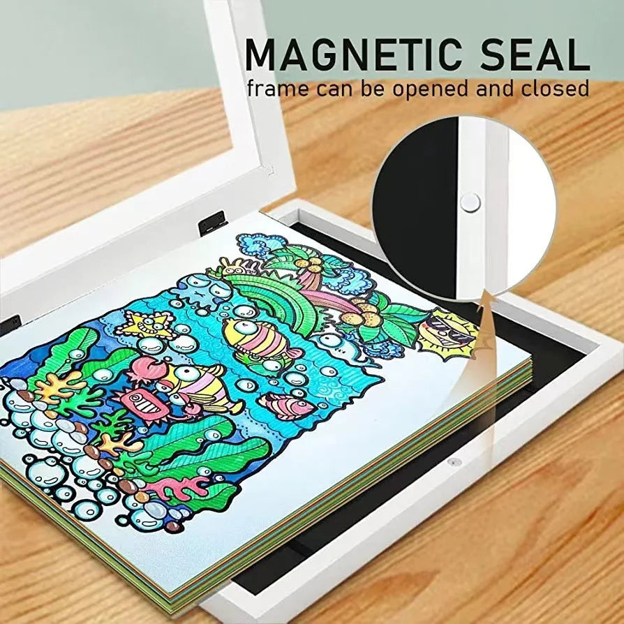 Kids' Art Frame by Johannes & Co – Magnetic, Easy-Change Display